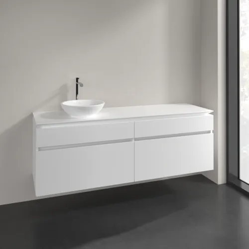 Bild von VILLEROY BOCH Legato Waschbeckenunterschrank, 4 Auszüge, 1600 x 550 x 500 mm, White Matt / White Matt #B59600MS