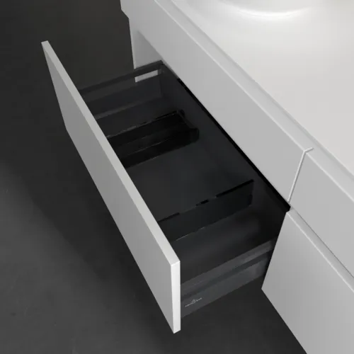 Bild von VILLEROY BOCH Legato Waschbeckenunterschrank, 4 Auszüge, 1600 x 550 x 500 mm, White Matt / White Matt #B59600MS