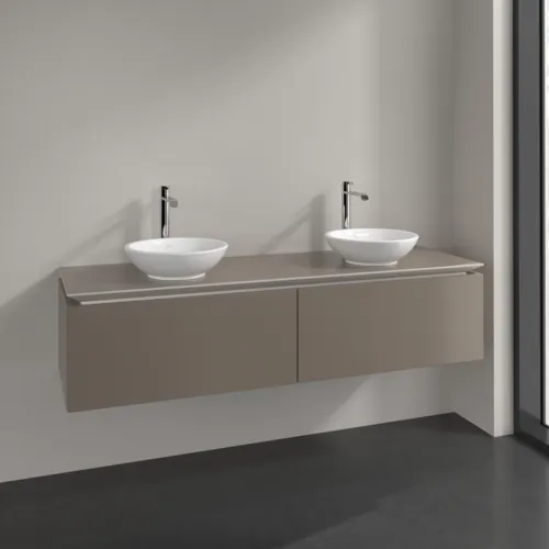 VILLEROY BOCH Legato Waschbeckenunterschrank, 2 Auszüge, 1600 x 380 x 500 mm, Truffle Grey / Truffle Grey #B59900VG, Bild 2