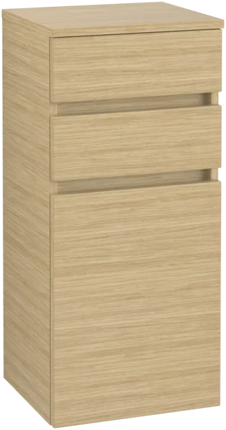 εικόνα του VILLEROY BOCH Legato Side cabinet, 1 door, 2 drawers, 400 x 870 x 350 mm, Nordic Oak / Nordic Oak #B72801VJ
