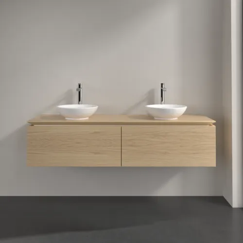 Bild von VILLEROY BOCH Legato Waschbeckenunterschrank, 2 Auszüge, 1600 x 380 x 500 mm, Nordic Oak / Nordic Oak #B59900VJ
