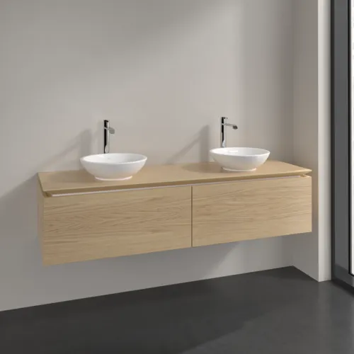 Bild von VILLEROY BOCH Legato Waschbeckenunterschrank, 2 Auszüge, 1600 x 380 x 500 mm, Nordic Oak / Nordic Oak #B59900VJ