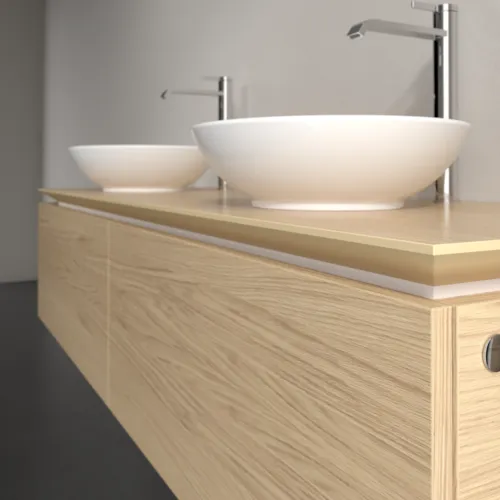 Bild von VILLEROY BOCH Legato Waschbeckenunterschrank, 2 Auszüge, 1600 x 380 x 500 mm, Nordic Oak / Nordic Oak #B59900VJ