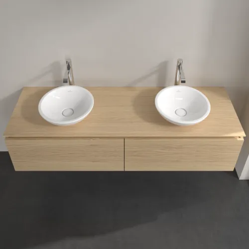 Bild von VILLEROY BOCH Legato Waschbeckenunterschrank, 2 Auszüge, 1600 x 380 x 500 mm, Nordic Oak / Nordic Oak #B59900VJ