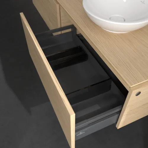 Bild von VILLEROY BOCH Legato Waschbeckenunterschrank, 2 Auszüge, 1600 x 380 x 500 mm, Nordic Oak / Nordic Oak #B59900VJ