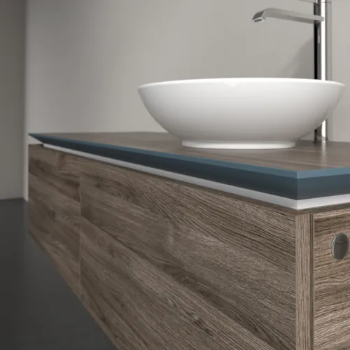 Bild von VILLEROY BOCH Legato Waschbeckenunterschrank, 2 Auszüge, 1400 x 380 x 500 mm, Stone Oak / Stone Oak #B58900RK