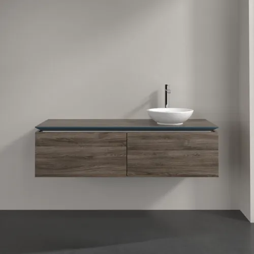 Bild von VILLEROY BOCH Legato Waschbeckenunterschrank, 2 Auszüge, 1400 x 380 x 500 mm, Stone Oak / Stone Oak #B58900RK