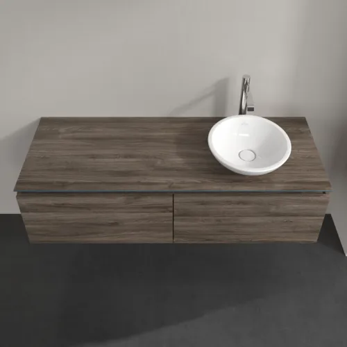 Bild von VILLEROY BOCH Legato Waschbeckenunterschrank, 2 Auszüge, 1400 x 380 x 500 mm, Stone Oak / Stone Oak #B58900RK