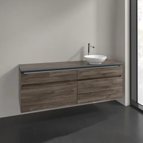 Bild von VILLEROY BOCH Legato Waschbeckenunterschrank, 4 Auszüge, 1600 x 550 x 500 mm, Stone Oak / Stone Oak #B59800RK