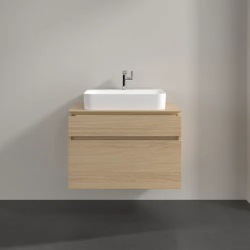 Bild von VILLEROY BOCH Legato Waschbeckenunterschrank, 2 Auszüge, 800 x 550 x 500 mm, Nordic Oak / Nordic Oak #B75400VJ