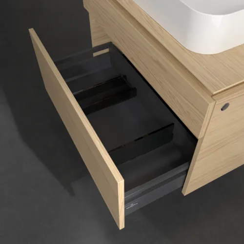 Bild von VILLEROY BOCH Legato Waschbeckenunterschrank, 2 Auszüge, 800 x 550 x 500 mm, Nordic Oak / Nordic Oak #B75400VJ
