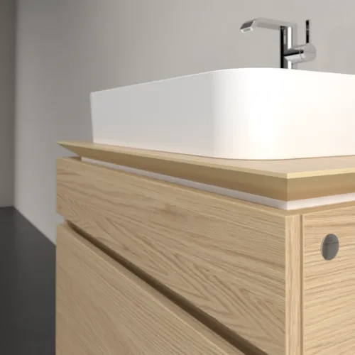 Bild von VILLEROY BOCH Legato Waschbeckenunterschrank, 2 Auszüge, 800 x 550 x 500 mm, Nordic Oak / Nordic Oak #B75400VJ