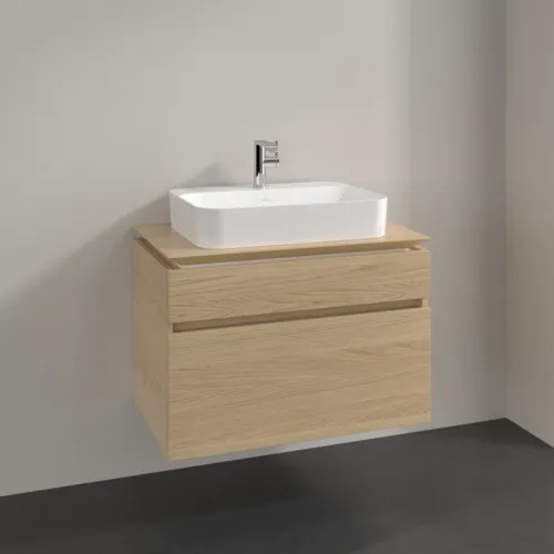 Bild von VILLEROY BOCH Legato Waschbeckenunterschrank, 2 Auszüge, 800 x 550 x 500 mm, Nordic Oak / Nordic Oak #B75400VJ