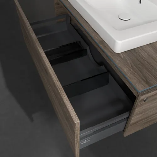 Bild von VILLEROY BOCH Legato Waschbeckenunterschrank, 1 Auszug, 1000 x 380 x 500 mm, Stone Oak / Stone Oak #B68000RK