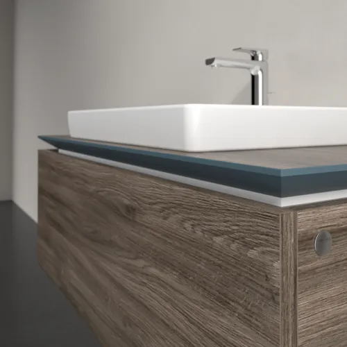 Bild von VILLEROY BOCH Legato Waschbeckenunterschrank, 1 Auszug, 1000 x 380 x 500 mm, Stone Oak / Stone Oak #B68000RK