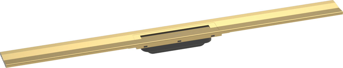 Зображення з  HANSGROHE RainDrain Flex Finish set shower drain 1000 cuttable for wall mounting #56053990 - Polished Gold Optic