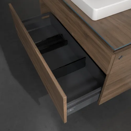VILLEROY BOCH Legato Waschbeckenunterschrank, 2 Auszüge, 1000 x 550 x 500 mm, Arizona Oak / Arizona Oak #B68100VH, Bild 6