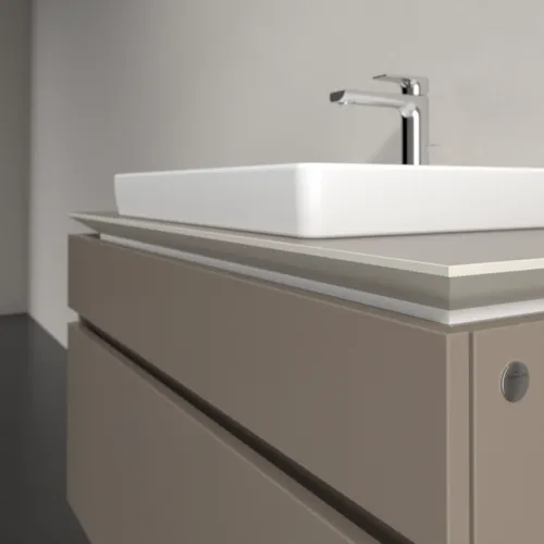 Bild von VILLEROY BOCH Legato Waschbeckenunterschrank, 2 Auszüge, 1000 x 550 x 500 mm, Truffle Grey / Truffle Grey #B68100VG