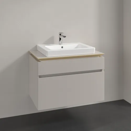VILLEROY BOCH Legato Waschbeckenunterschrank, 2 Auszüge, 800 x 550 x 500 mm, Soft Grey / Soft Grey #B67900VK, Bild 2
