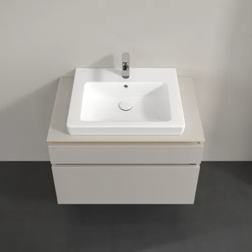 VILLEROY BOCH Legato Waschbeckenunterschrank, 2 Auszüge, 800 x 550 x 500 mm, Soft Grey / Soft Grey #B67900VK, Bild 4