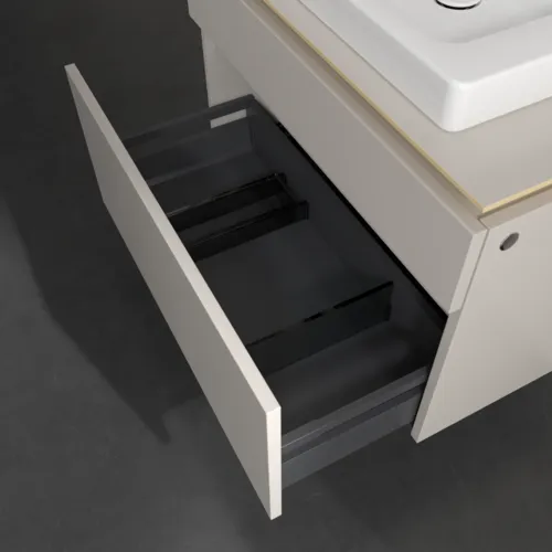 VILLEROY BOCH Legato Waschbeckenunterschrank, 2 Auszüge, 800 x 550 x 500 mm, Soft Grey / Soft Grey #B67900VK, Bild 6