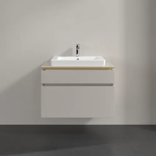 VILLEROY BOCH Legato Waschbeckenunterschrank, 2 Auszüge, 800 x 550 x 500 mm, Soft Grey / Soft Grey #B67900VK, Bild 3