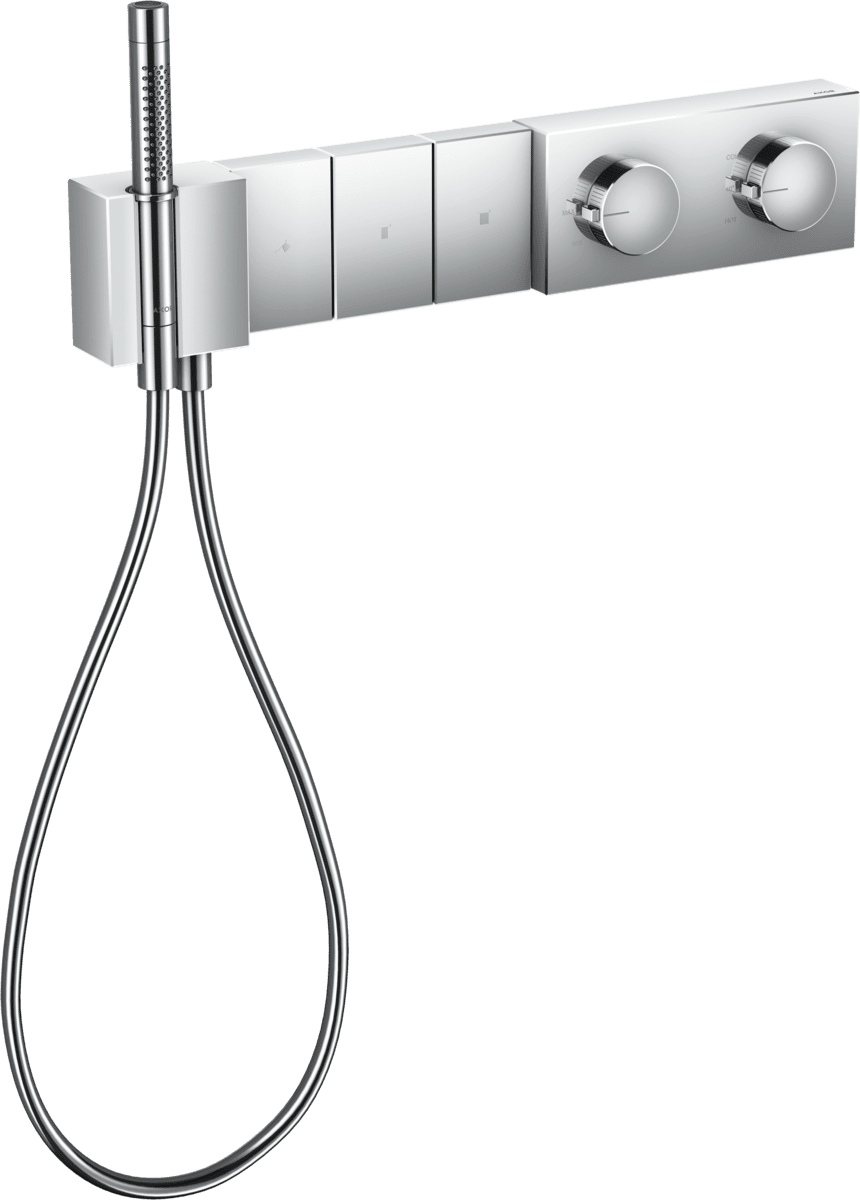 HANSGROHE AXOR Edge Termostatik modül 540/100 ankastre montaj 3 çıkış için #46710000 - Krom resmi