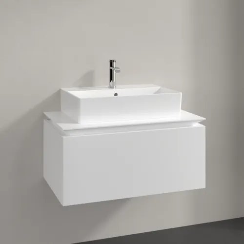 Bild von VILLEROY BOCH Legato Waschbeckenunterschrank, 1 Auszug, 800 x 380 x 500 mm, White Matt / White Matt #B60100MS
