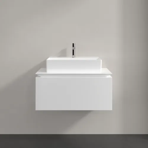Bild von VILLEROY BOCH Legato Waschbeckenunterschrank, 1 Auszug, 800 x 380 x 500 mm, White Matt / White Matt #B60100MS
