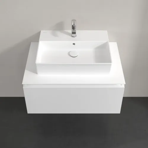 Bild von VILLEROY BOCH Legato Waschbeckenunterschrank, 1 Auszug, 800 x 380 x 500 mm, White Matt / White Matt #B60100MS