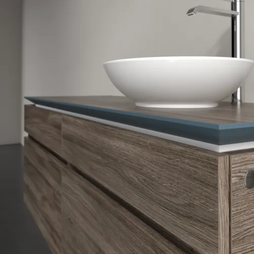 Bild von VILLEROY BOCH Legato Waschbeckenunterschrank, 4 Auszüge, 1400 x 550 x 500 mm, Stone Oak / Stone Oak #B59000RK