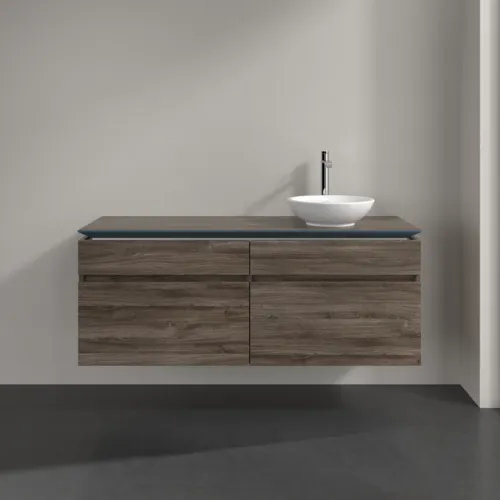 Bild von VILLEROY BOCH Legato Waschbeckenunterschrank, 4 Auszüge, 1400 x 550 x 500 mm, Stone Oak / Stone Oak #B59000RK