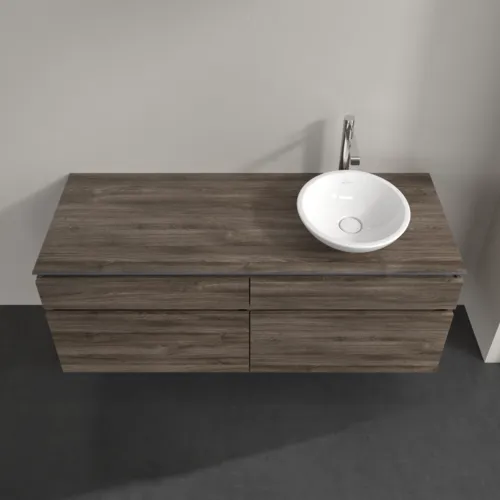 Bild von VILLEROY BOCH Legato Waschbeckenunterschrank, 4 Auszüge, 1400 x 550 x 500 mm, Stone Oak / Stone Oak #B59000RK