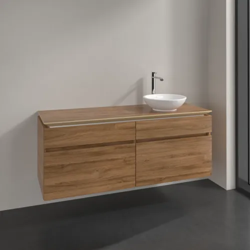 Bild von VILLEROY BOCH Legato Waschbeckenunterschrank, 4 Auszüge, 1400 x 550 x 500 mm, Kansas Oak / Kansas Oak #B59000RH