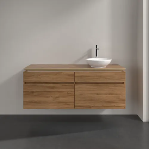Bild von VILLEROY BOCH Legato Waschbeckenunterschrank, 4 Auszüge, 1400 x 550 x 500 mm, Kansas Oak / Kansas Oak #B59000RH