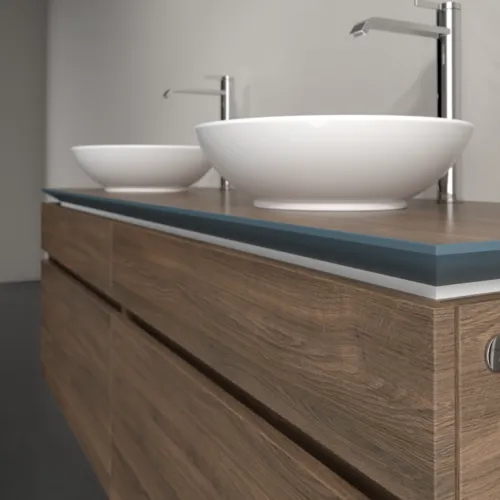 Bild von VILLEROY BOCH Legato Waschbeckenunterschrank, mit Beleuchtung, 4 Auszüge, 1600 x 550 x 500 mm, Arizona Oak / Arizona Oak #B600L0VH