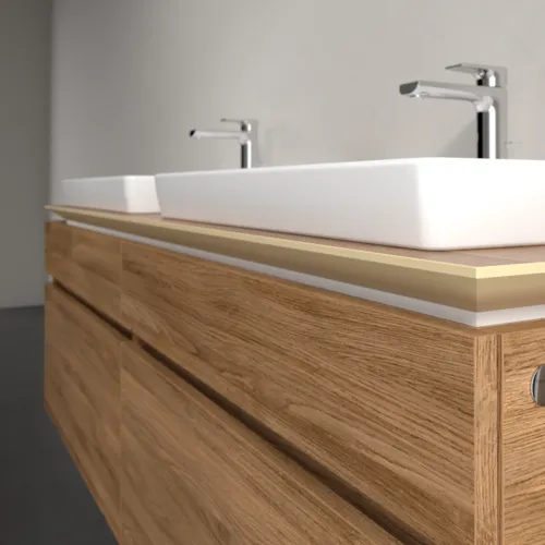 Bild von VILLEROY BOCH Legato Waschbeckenunterschrank, 4 Auszüge, 1600 x 550 x 500 mm, Kansas Oak / Kansas Oak #B69300RH