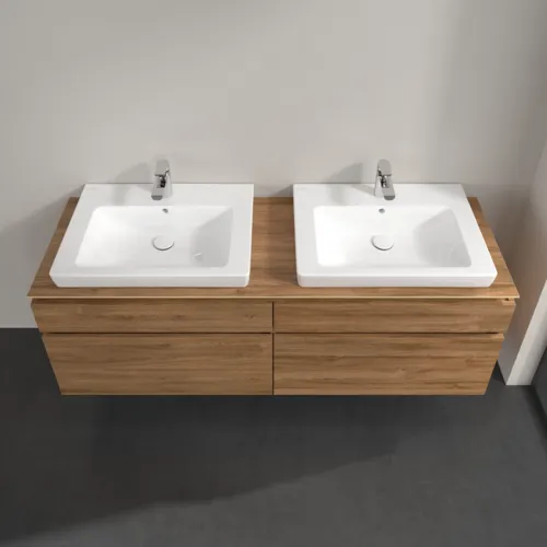 Bild von VILLEROY BOCH Legato Waschbeckenunterschrank, 4 Auszüge, 1600 x 550 x 500 mm, Kansas Oak / Kansas Oak #B69300RH