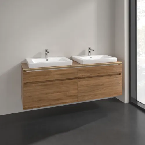 Bild von VILLEROY BOCH Legato Waschbeckenunterschrank, 4 Auszüge, 1600 x 550 x 500 mm, Kansas Oak / Kansas Oak #B69300RH