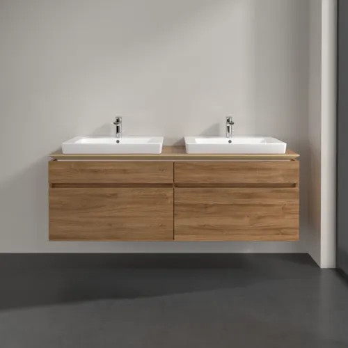 Bild von VILLEROY BOCH Legato Waschbeckenunterschrank, 4 Auszüge, 1600 x 550 x 500 mm, Kansas Oak / Kansas Oak #B69300RH