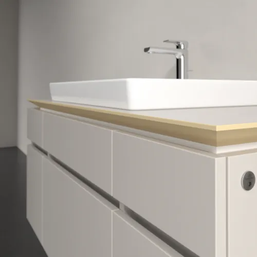 VILLEROY BOCH Legato Waschbeckenunterschrank, mit Beleuchtung, 5 Auszüge, 1200 x 550 x 500 mm, Soft Grey / Soft Grey #B683L0VK, Bild 4