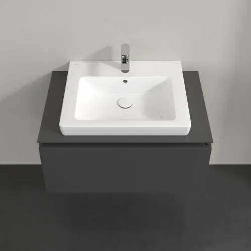 Bild von VILLEROY BOCH Legato Waschbeckenunterschrank, 1 Auszug, 800 x 380 x 500 mm, Glossy Grey / Glossy Grey #B67800FP