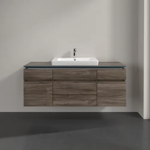 VILLEROY BOCH Legato Waschbeckenunterschrank, 5 Auszüge, 1400 x 550 x 500 mm, Stone Oak / Stone Oak #B68500RK, Bild 3
