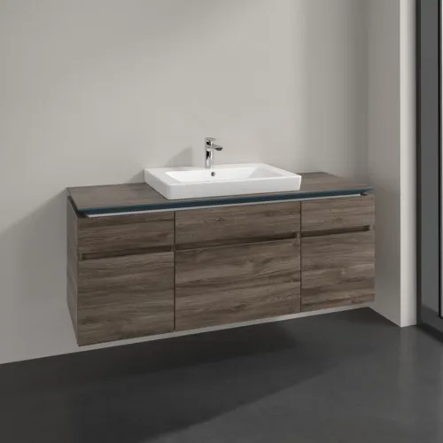 VILLEROY BOCH Legato Waschbeckenunterschrank, 5 Auszüge, 1400 x 550 x 500 mm, Stone Oak / Stone Oak #B68500RK, Bild 2