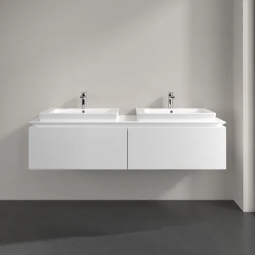 Bild von VILLEROY BOCH Legato Waschbeckenunterschrank, 2 Auszüge, 1600 x 380 x 500 mm, White Matt / White Matt #B69200MS