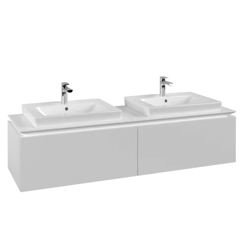 Obrázek VILLEROY BOCH Legato toaletní skříňka, 2 výsuvy, 1600 x 380 x 500 mm, bílá matná / bílá matná #B69200MS