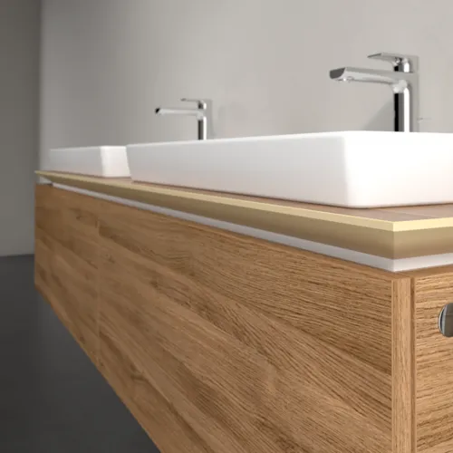 Bild von VILLEROY BOCH Legato Waschbeckenunterschrank, 2 Auszüge, 1600 x 380 x 500 mm, Kansas Oak / Kansas Oak #B69200RH