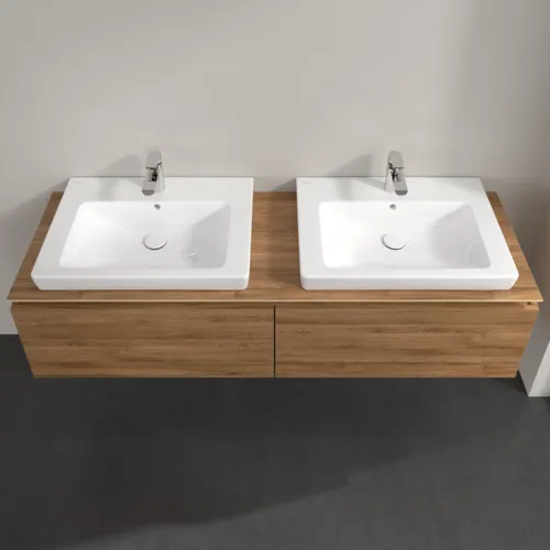 Bild von VILLEROY BOCH Legato Waschbeckenunterschrank, 2 Auszüge, 1600 x 380 x 500 mm, Kansas Oak / Kansas Oak #B69200RH