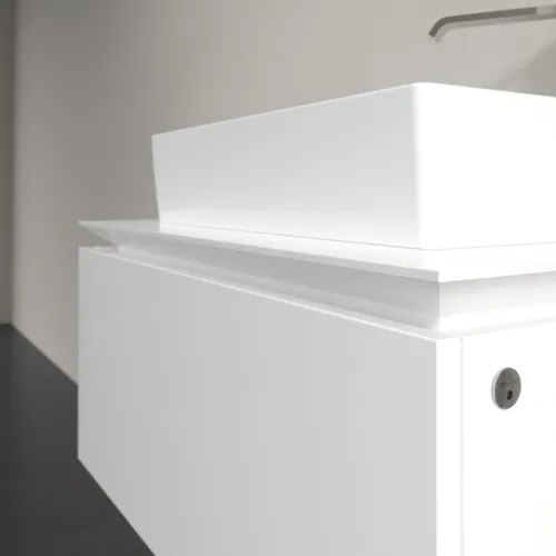 Bild von VILLEROY BOCH Legato Waschbeckenunterschrank, mit Beleuchtung, 1 Auszug, 800 x 380 x 500 mm, Glossy White / Glossy White #B601L0DH