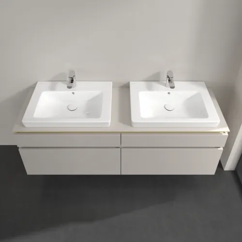 VILLEROY BOCH Legato Waschbeckenunterschrank, 4 Auszüge, 1600 x 550 x 500 mm, Soft Grey / Soft Grey #B69300VK, Bild 4